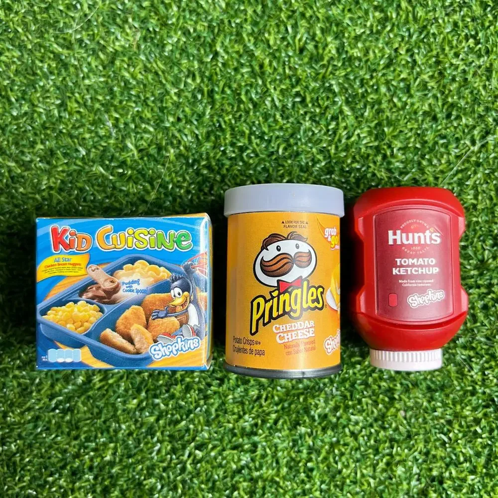Kid Cuisine Pringles Cheddar Cheese Hunt's Tomato Ketchup Collectible Miniature